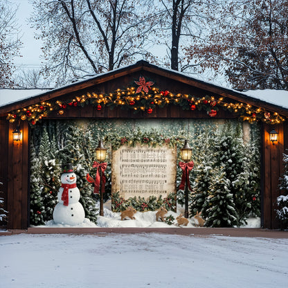 Christmas Garage Door Banner Decoration -  The Winter Carol