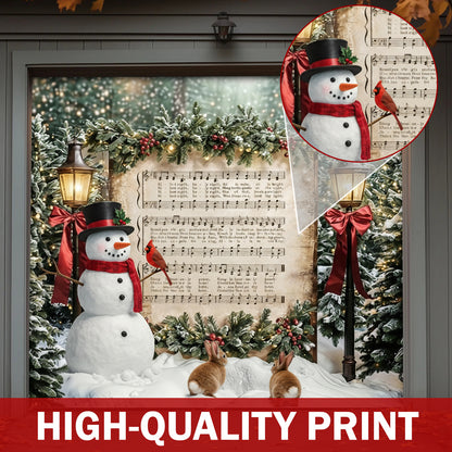 Christmas Garage Door Banner Decoration -  The Winter Carol