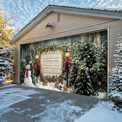Christmas Garage Door Banner Decoration -  The Winter Carol