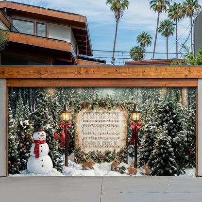 Christmas Garage Door Banner Decoration -  The Winter Carol