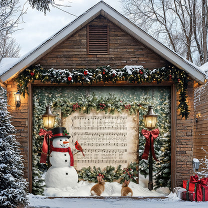 Christmas Garage Door Banner Decoration -  The Winter Carol