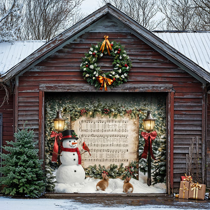 Christmas Garage Door Banner Decoration -  The Winter Carol