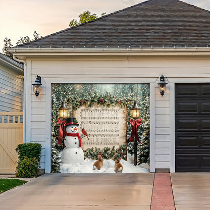 Christmas Garage Door Banner Decoration -  The Winter Carol