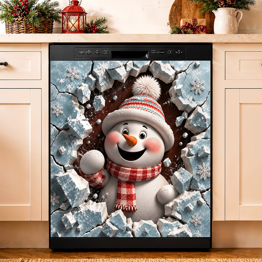 Christmas Magnetic Dishwasher Snowy Little Surprise