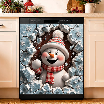 Christmas Magnetic Dishwasher Snowy Little Surprise