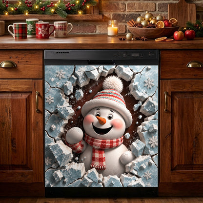 Christmas Magnetic Dishwasher Snowy Little Surprise