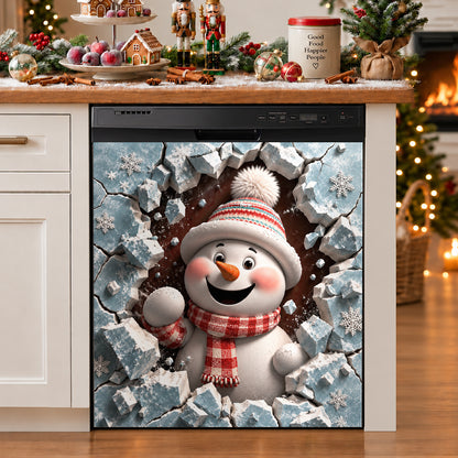Christmas Magnetic Dishwasher Snowy Little Surprise