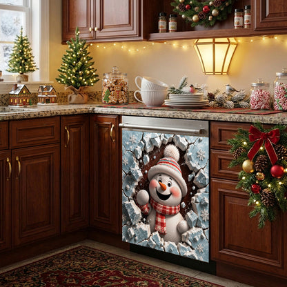Christmas Magnetic Dishwasher Snowy Little Surprise