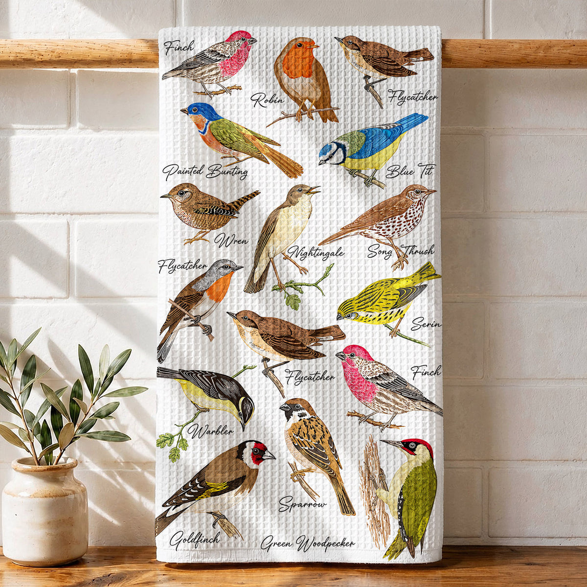 Bird Lover Kitchen Towel Songbird Collection