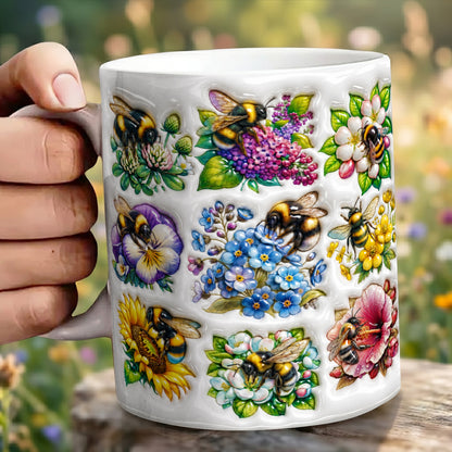 Bee Lovers Ceramic Mug Spring's Little Helpers
