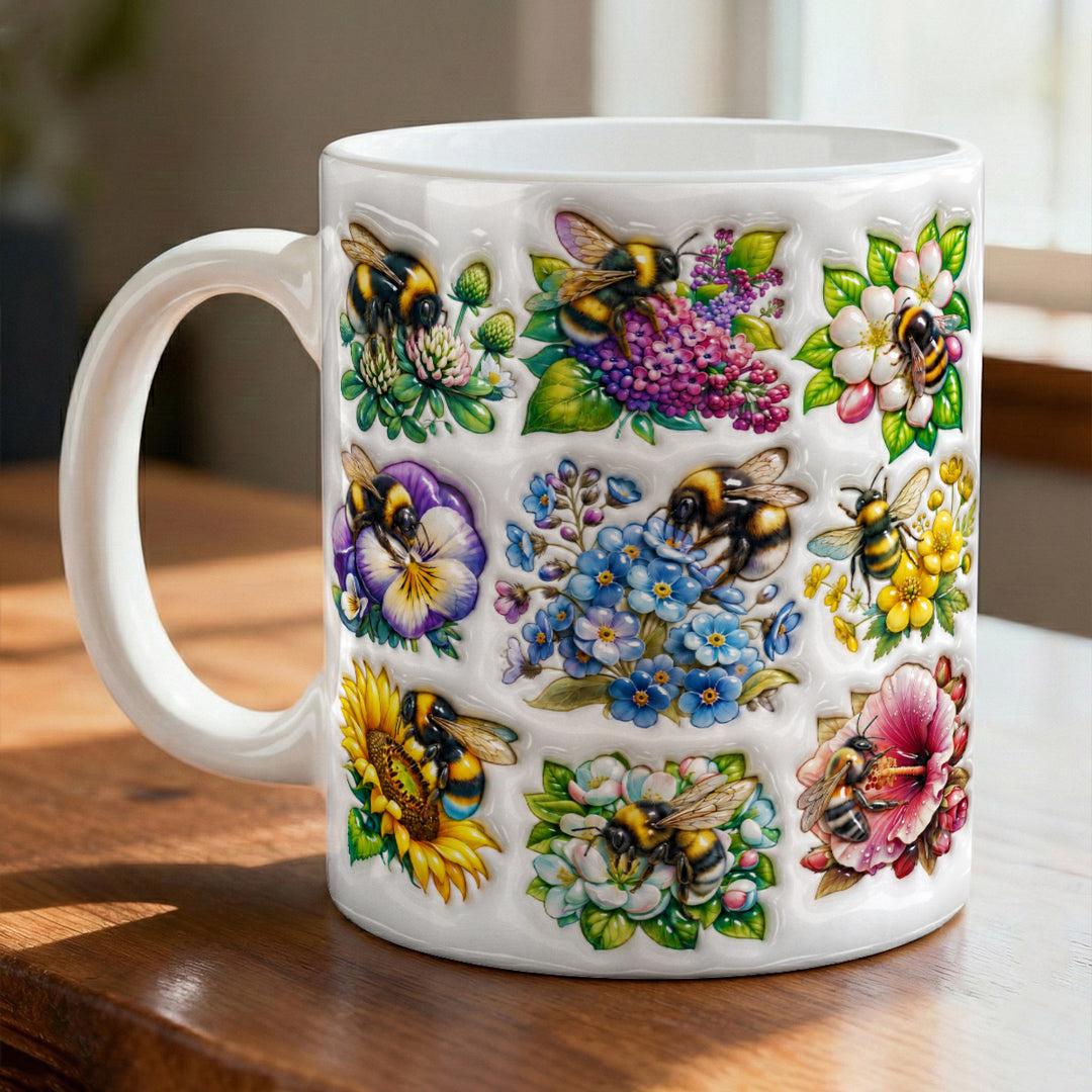 Bee Lovers Ceramic Mug Spring's Little Helpers