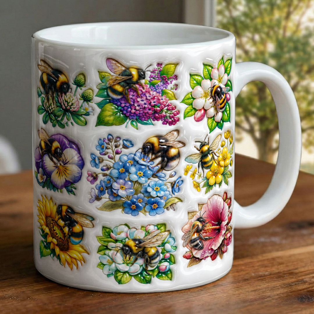 Bee Lovers Ceramic Mug Spring's Little Helpers