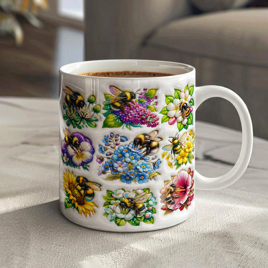 Bee Lovers Ceramic Mug Spring's Little Helpers