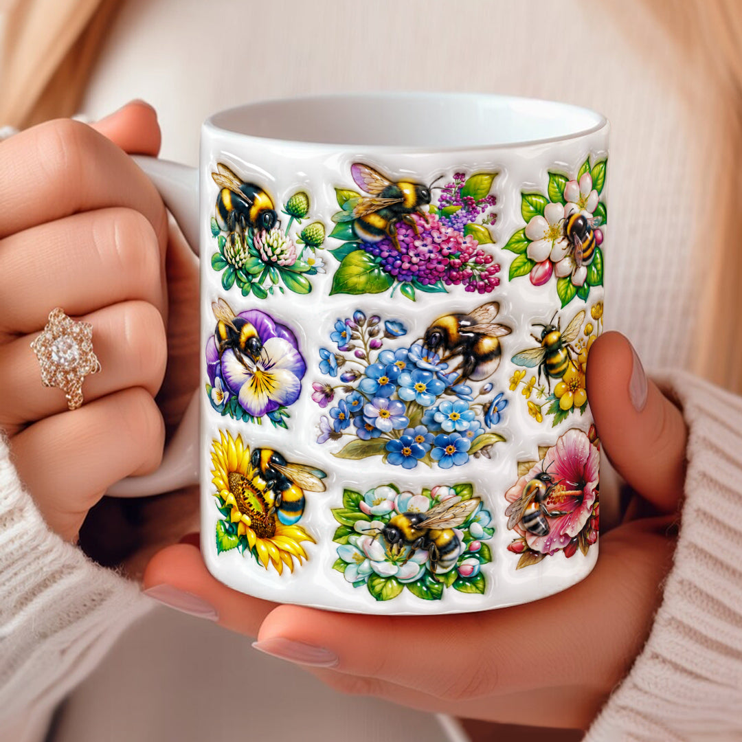 Bee Lovers Ceramic Mug Spring's Little Helpers