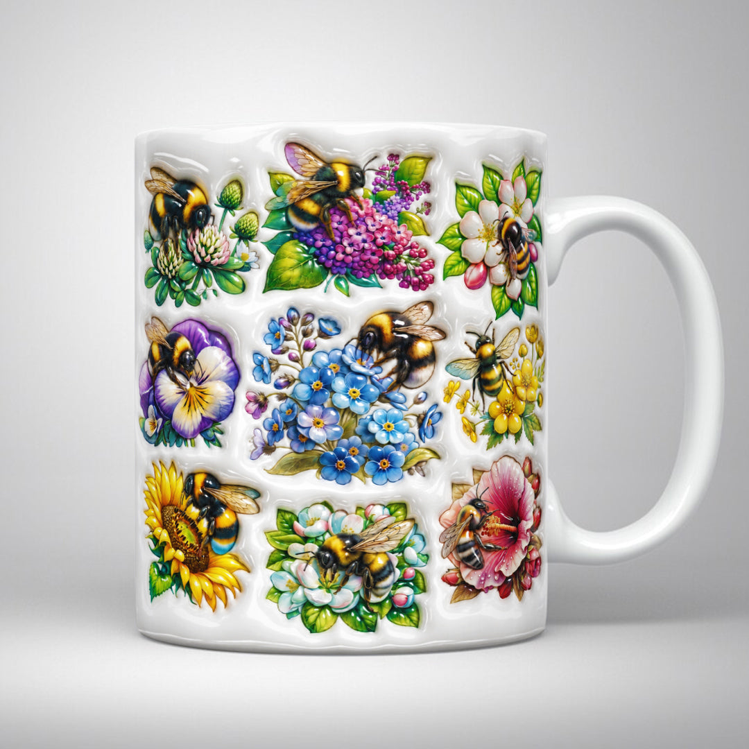 Bee Lovers Ceramic Mug Spring's Little Helpers