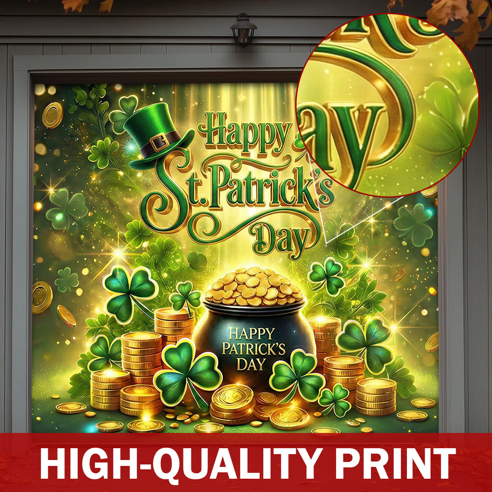 Patrick's Day Garage Door Banner Decoration - St. Patrick's Celebration