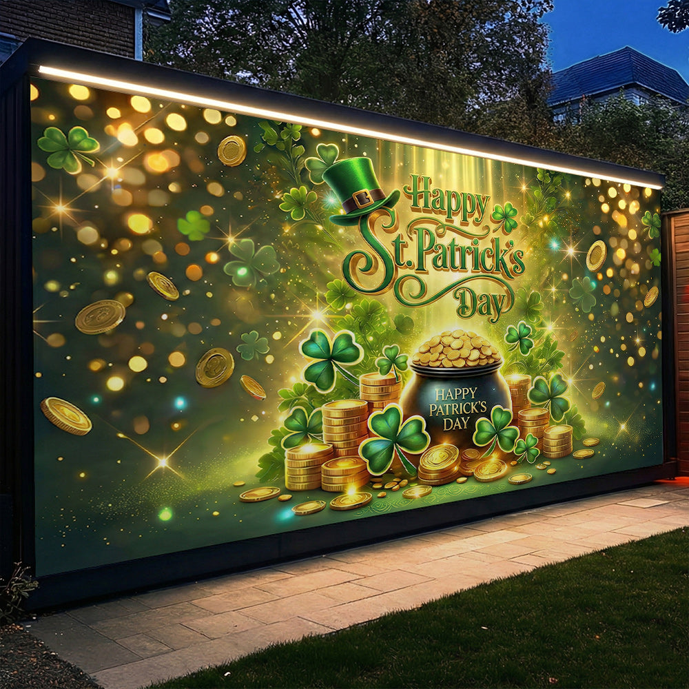 Patrick's Day Garage Door Banner Decoration - St. Patrick's Celebration