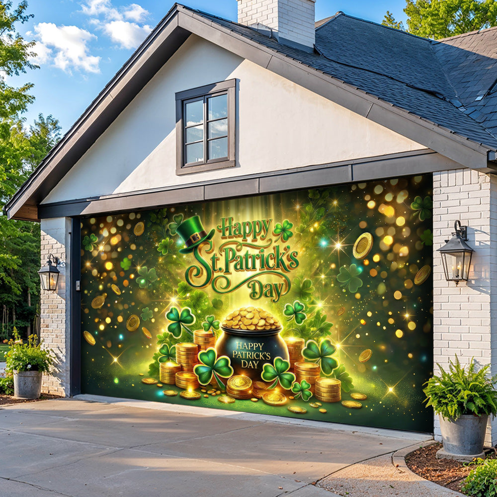 Patrick's Day Garage Door Banner Decoration - St. Patrick's Celebration