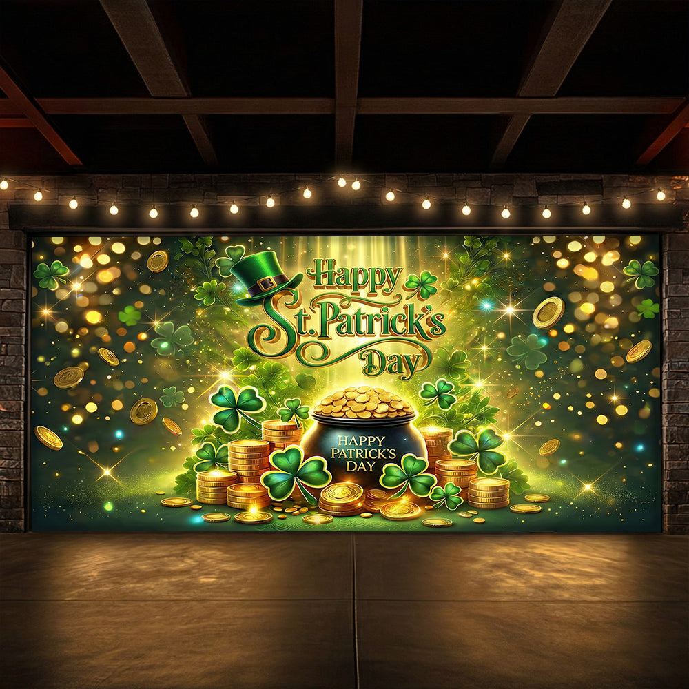 Patrick's Day Garage Door Banner Decoration - St. Patrick's Celebration