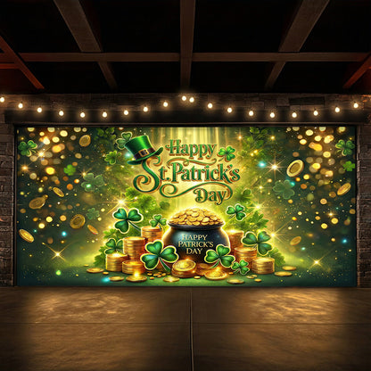Patrick's Day Garage Door Banner Decoration - St. Patrick's Celebration