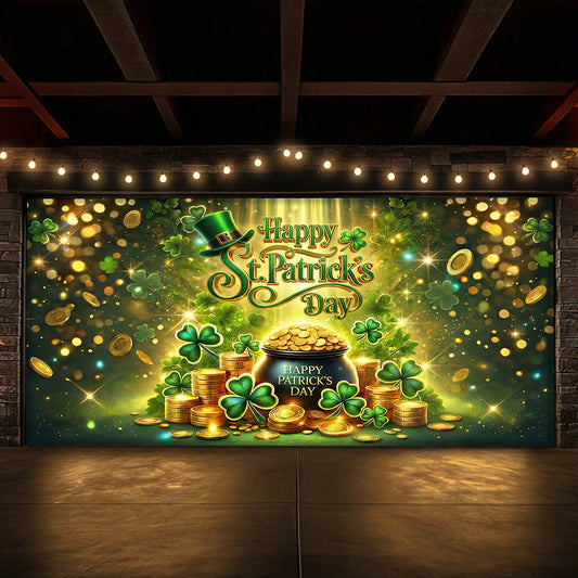Patrick's Day Garage Door Banner Decoration - St. Patrick's Celebration