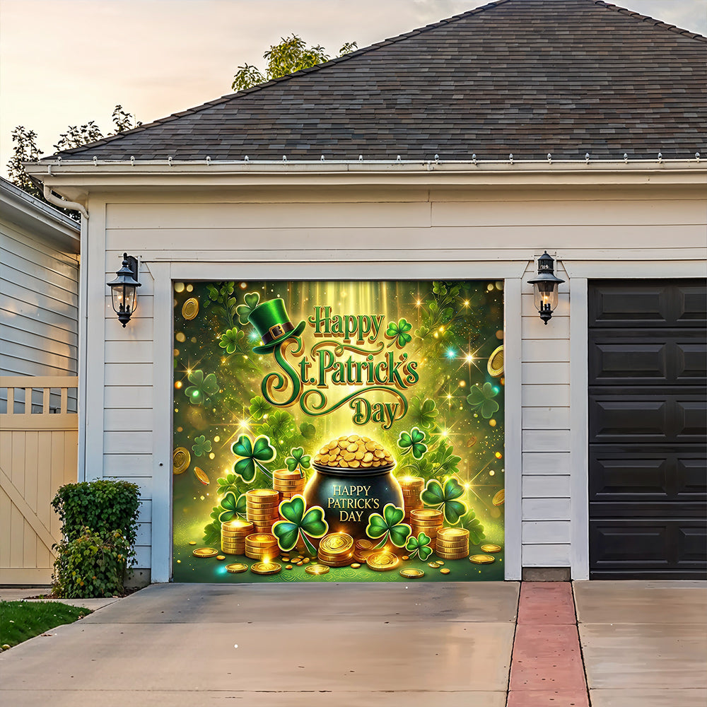 Patrick's Day Garage Door Banner Decoration - St. Patrick's Celebration