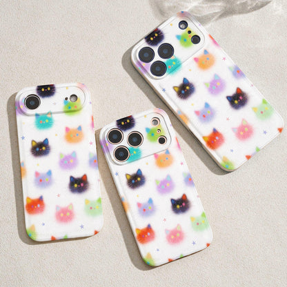 Cat Lover Leather Phone Case Stardust Kitties