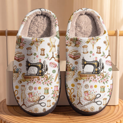 Sewing Lover Fleece Lined Slippers Stitches & Blossoms