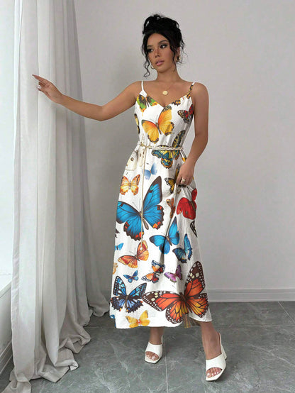 Butterfly Maxi Dress Stunning Summer