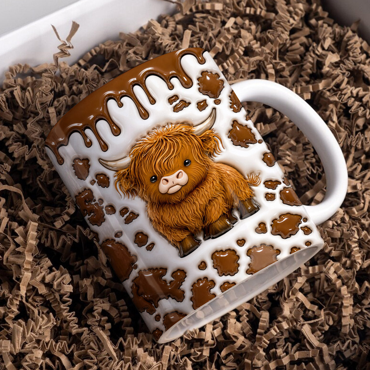 Cow Lover Ceramic Mug Sweet Highland Cow