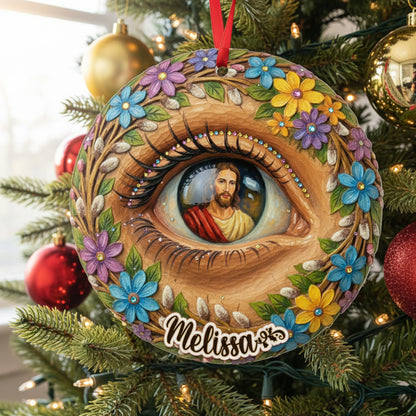 God 2D Acrylic Ornament The All-seeing Heart Personalized
