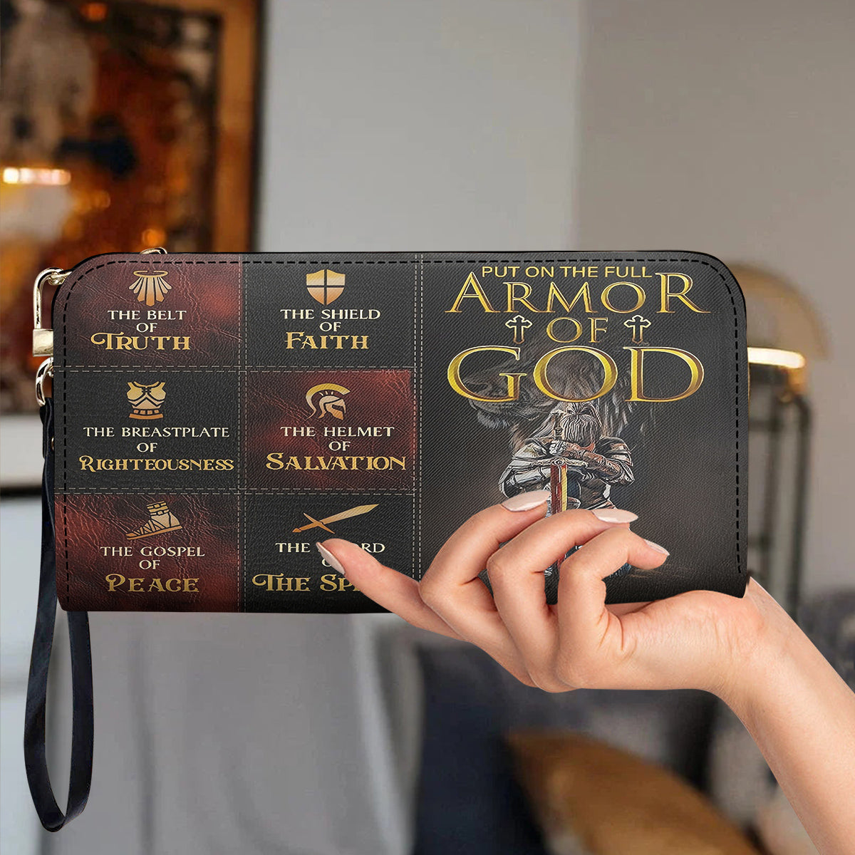 God Leather Wallet The Armor Of God