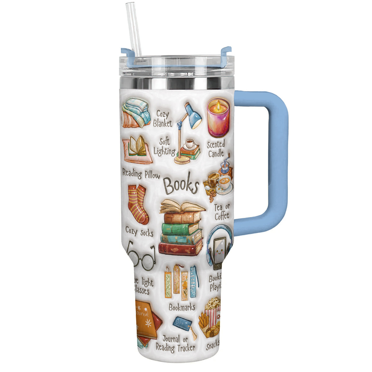 Book Lover 40 oz Tumbler The Bookworm Survival's Kit