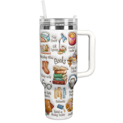 Book Lover 40 oz Tumbler The Bookworm Survival's Kit