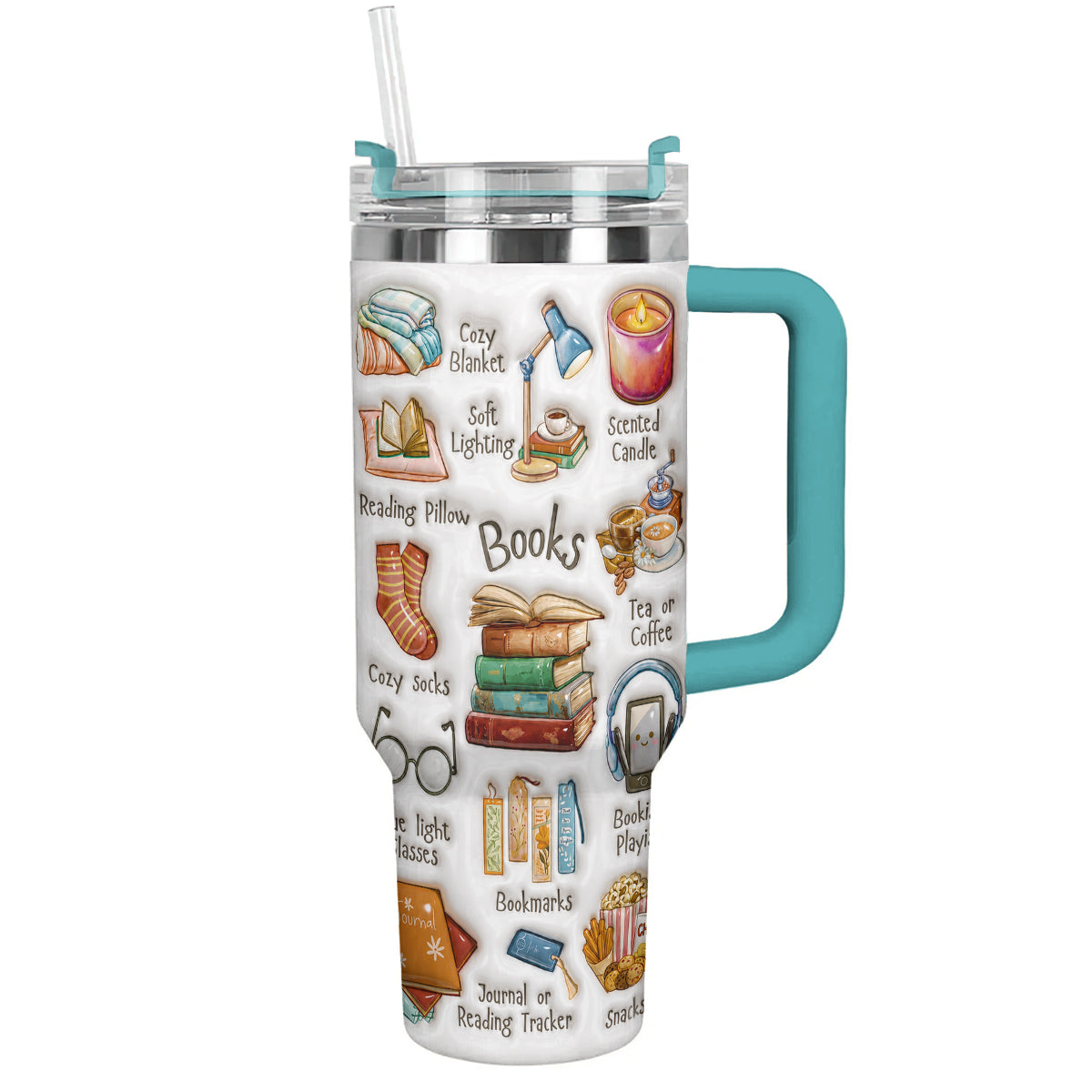 Book Lover 40 oz Tumbler The Bookworm Survival's Kit