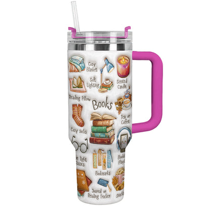 Book Lover 40 oz Tumbler The Bookworm Survival's Kit