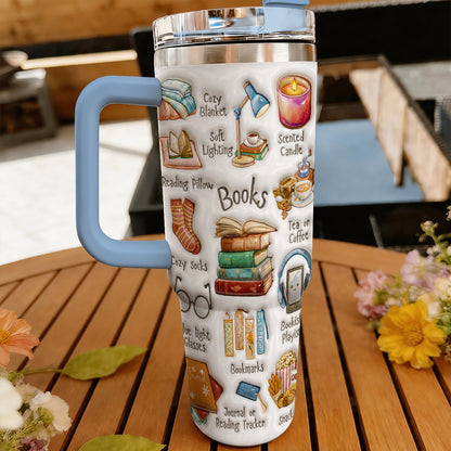 Book Lover 40 oz Tumbler The Bookworm Survival's Kit