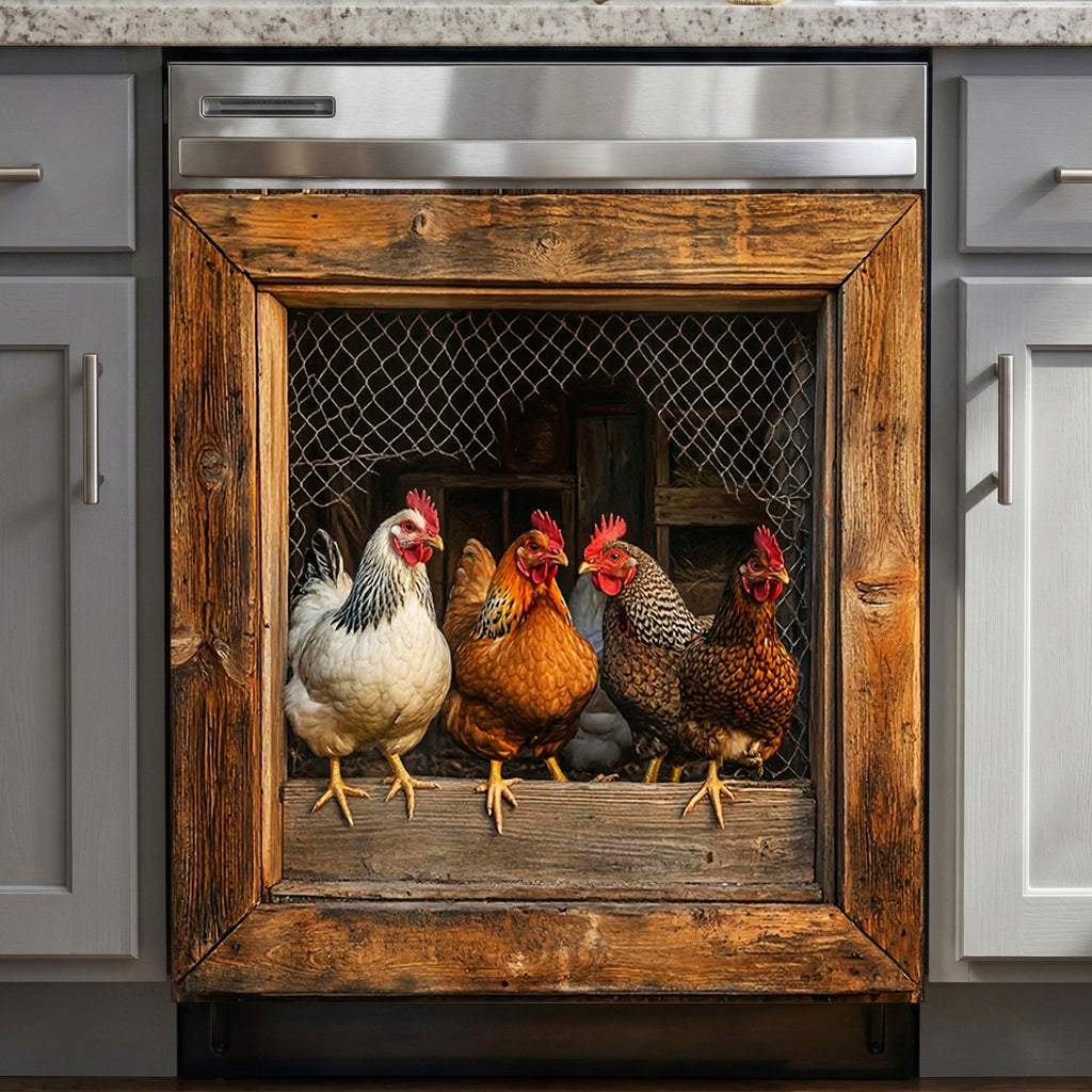 Farmhouse Magnetic Dishwasher Cover The Coop Escape