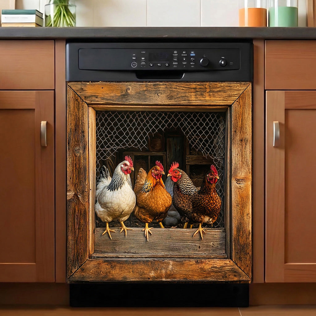 Farmhouse Magnetic Dishwasher Cover The Coop Escape