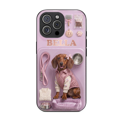 Dachshund Phone Case Custom Dog Name The Dachshund's Starter Kit