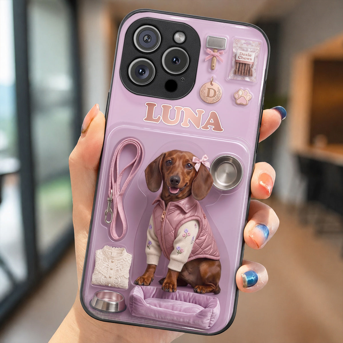 Dachshund Phone Case Custom Dog Name The Dachshund's Starter Kit