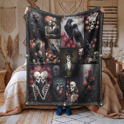 Gothic Fleece Blanket The Dark Romance