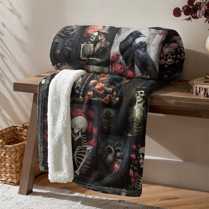 Gothic Fleece Blanket The Dark Romance