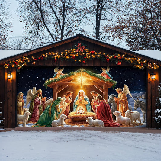 God Garage Door Banner Decoration -  The Divine Night