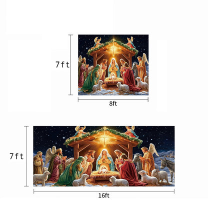 God Garage Door Banner Decoration -  The Divine Night