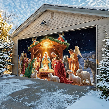 God Garage Door Banner Decoration -  The Divine Night
