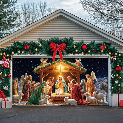God Garage Door Banner Decoration -  The Divine Night