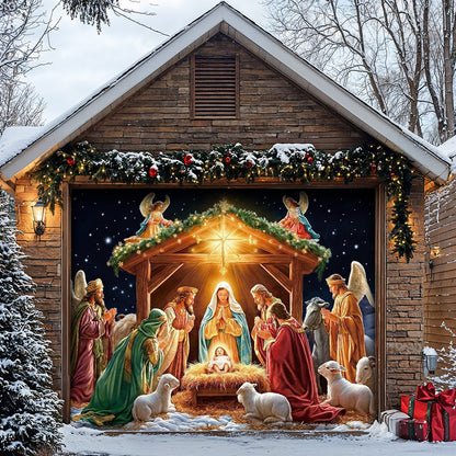God Garage Door Banner Decoration -  The Divine Night