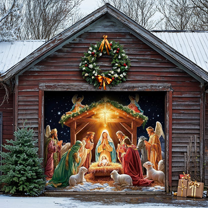 God Garage Door Banner Decoration -  The Divine Night