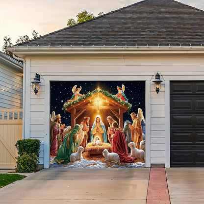 God Garage Door Banner Decoration -  The Divine Night